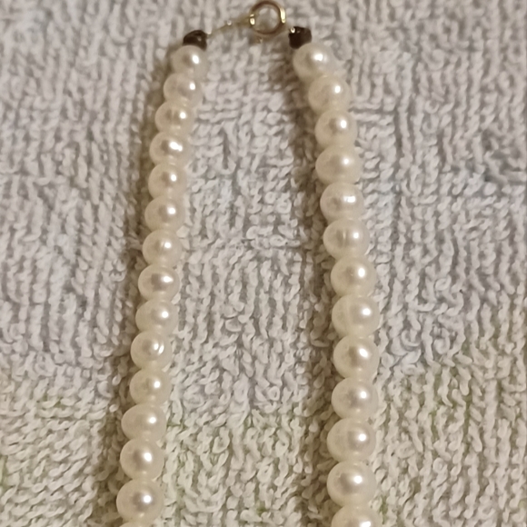 Vintage 18" Genuine Cultured Pearl Necklace-14K Spring Ring Clasp-101 Pearls - Picture 6 of 9